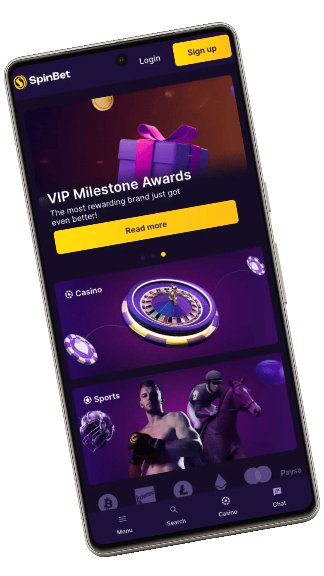 Spinbet Casino Download Mobiele App